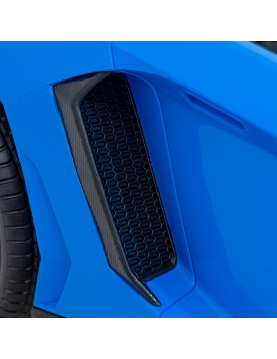 Lamborghini Aventador SV 24V - Coche eléctrico infantil biplaza con 2 motores de 200W, luces LED, suspensión y mando parental. 