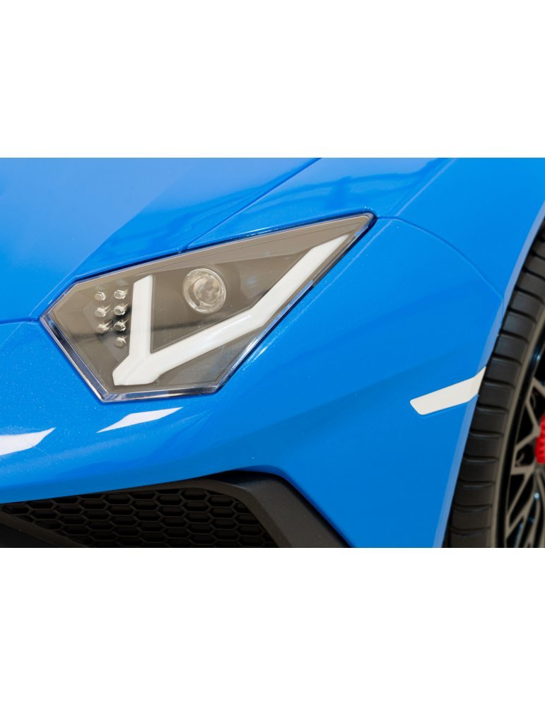 Lamborghini Aventador SV 24V - Coche eléctrico infantil biplaza con 2 motores de 200W, luces LED, suspensión y mando parental. 