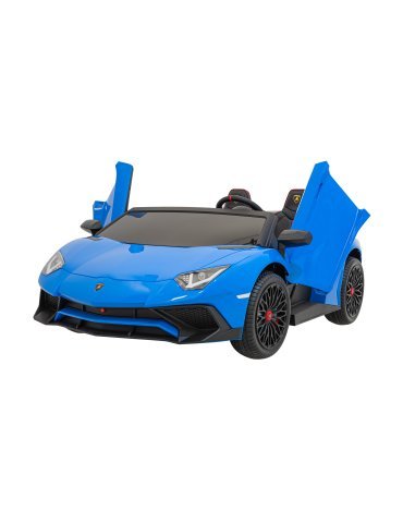 Lamborghini Aventador SV 24V - Coche eléctrico infantil biplaza con 2 motores de 200W, luces LED, suspensión y mando parental.  2