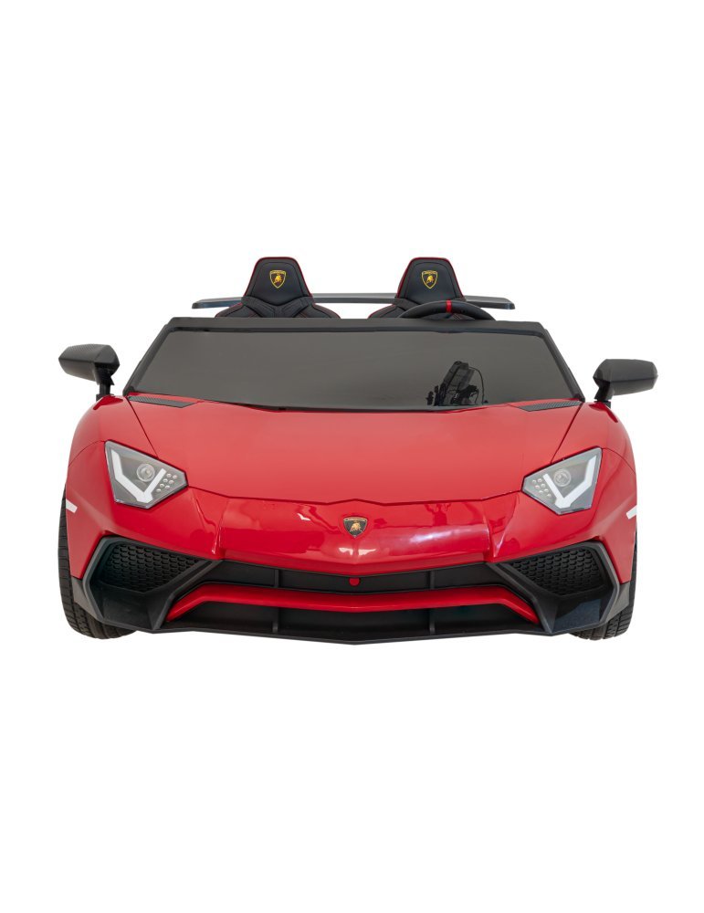 Lamborghini Aventador SV 24V - Coche eléctrico infantil biplaza con 2 motores de 200W, luces LED, suspensión y mando parental. 