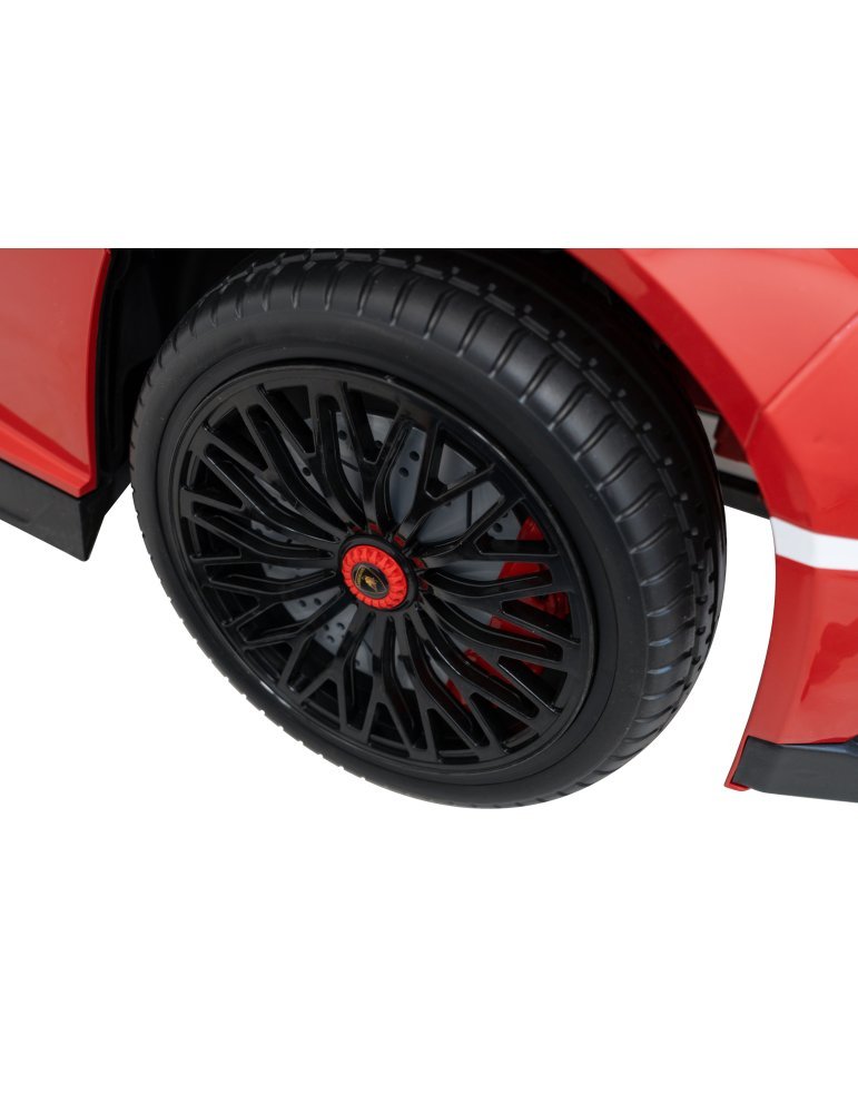 Lamborghini Aventador SV 24V - Coche eléctrico infantil biplaza con 2 motores de 200W, luces LED, suspensión y mando parental. 