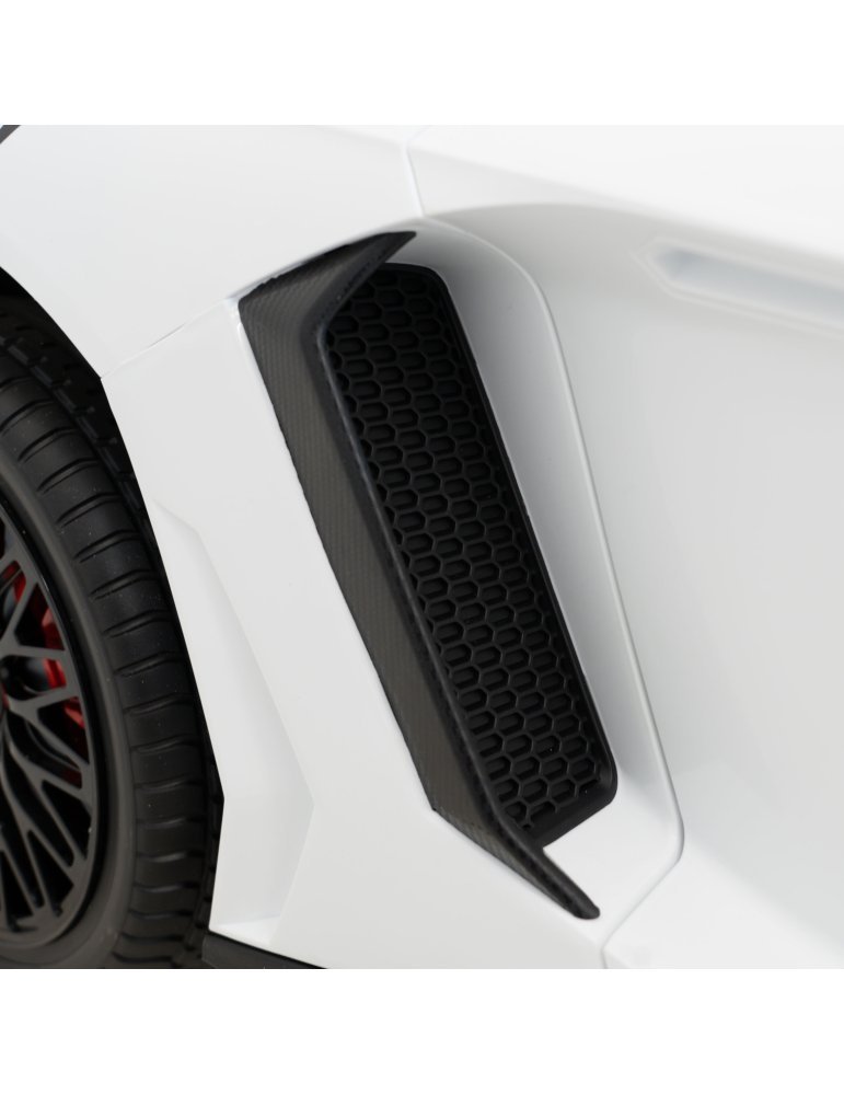Lamborghini Aventador SV 24V - Coche eléctrico infantil biplaza con 2 motores de 200W, luces LED, suspensión y mando parental. 