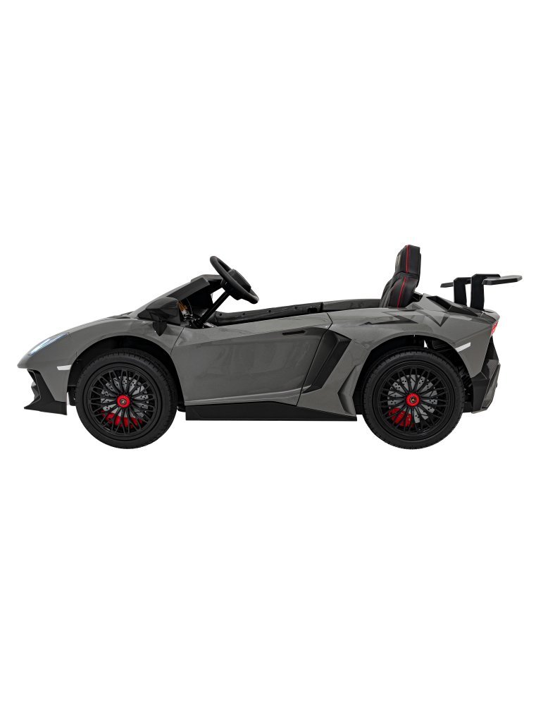 Lamborghini Aventador SV 24V - Coche eléctrico infantil biplaza con 2 motores de 200W, luces LED, suspensión y mando parental. 