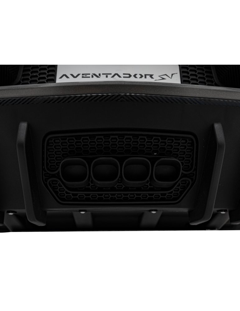 Lamborghini Aventador SV 24V - Coche eléctrico infantil biplaza con 2 motores de 200W, luces LED, suspensión y mando parental. 