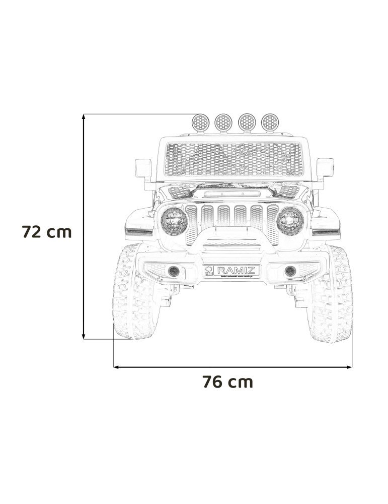 OFF-ROAD 3.0 | Coche Eléctrico Infantil 12V con 4 Motores y Control Parental 
