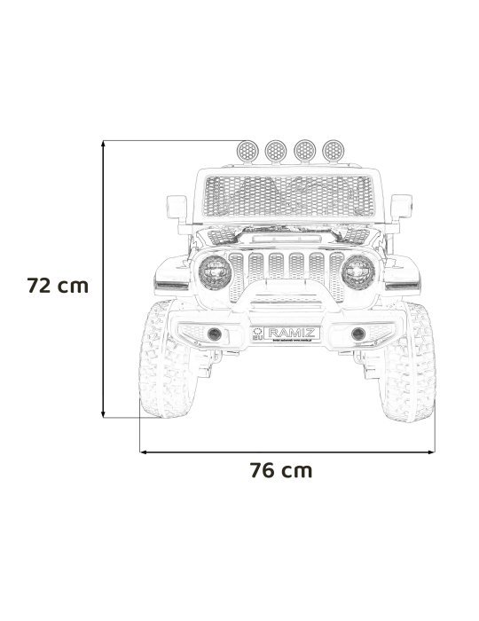 OFF-ROAD 3.0 | Coche Eléctrico Infantil 12V con 4 Motores y Control Parental 