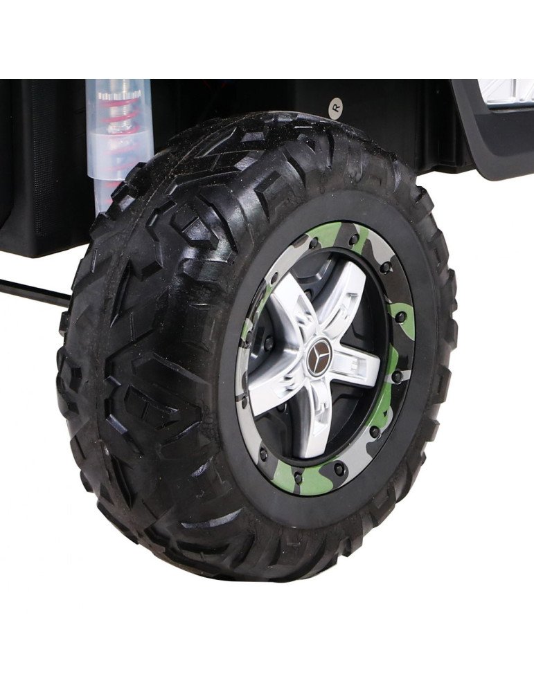 Mercedes Benz Unimog 12V Biplaza - Coche infantil todoterreno | Patilandia 