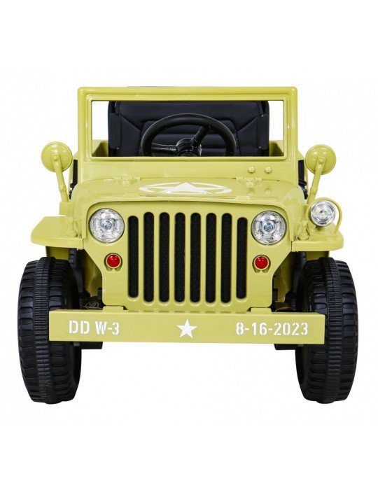 Todoterreno infantil ARMY de EE.UU. – 12V, 4x4, Tres Asientos 34 