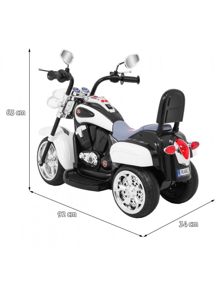 Moto Eléctrica Infantil Chopper NightBike 6V | Trimoto eléctrica bebés  - Vista 1