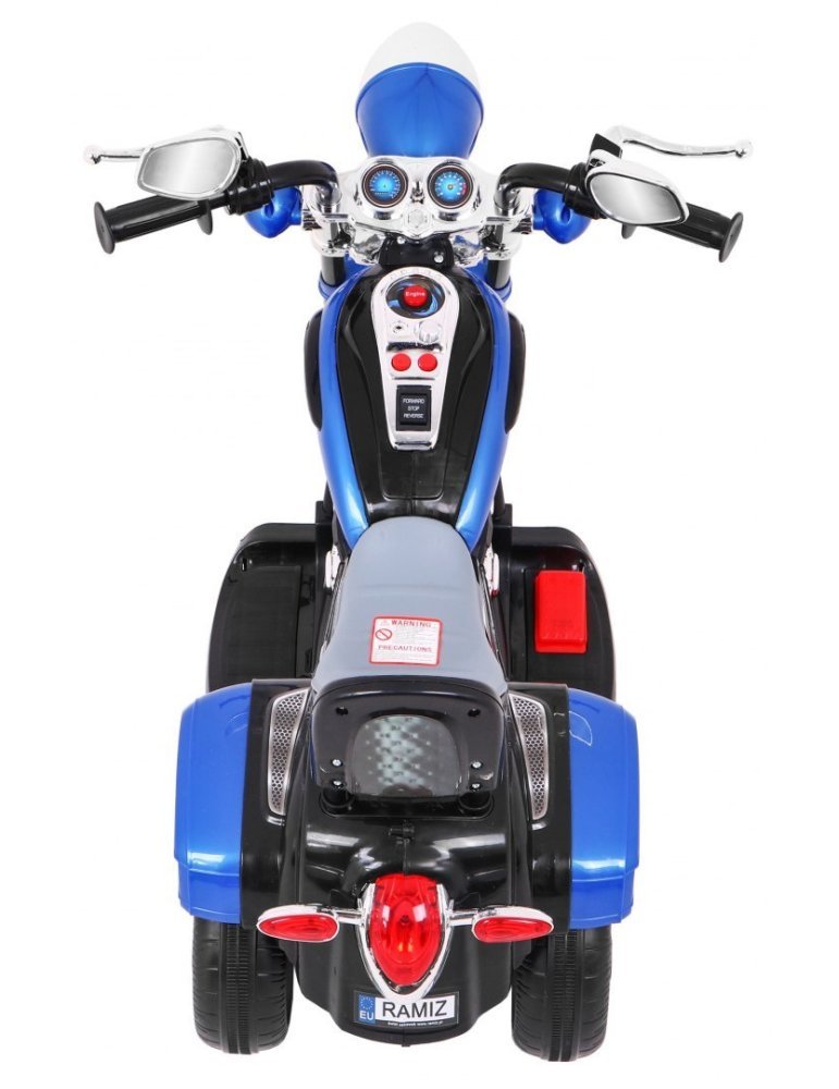 Chopper NightBike 6V Childhood Electric Motorcycle 6  - Vista 5
