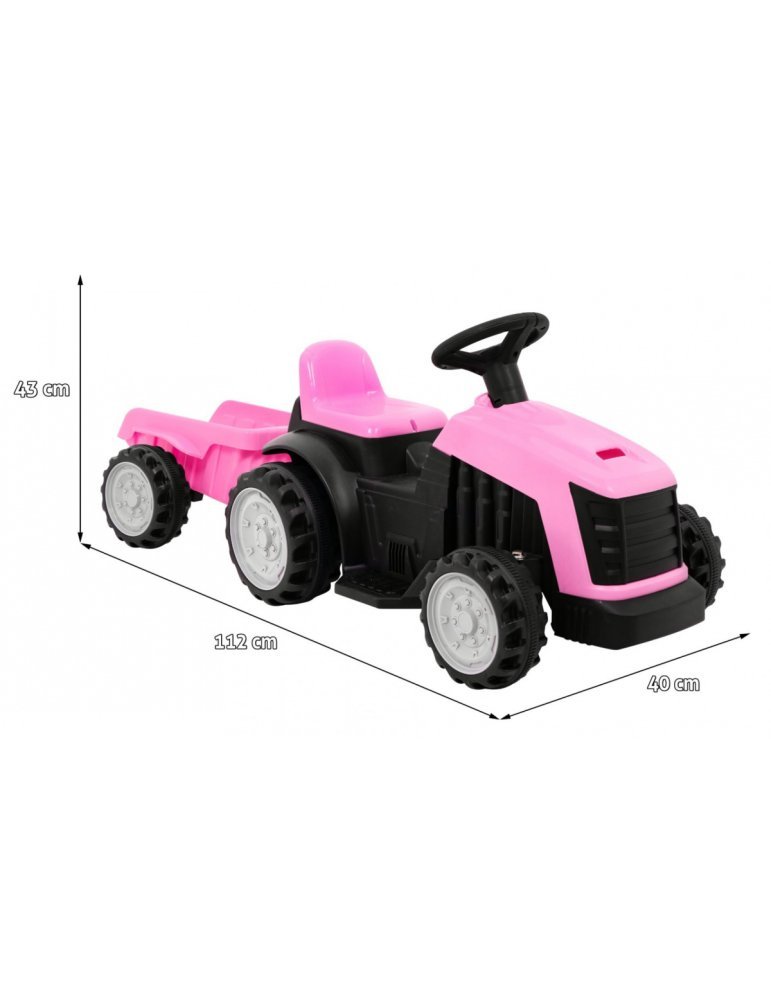 Tractor Eléctrico Infantil 6V con Remolque | Tractor para bebés 