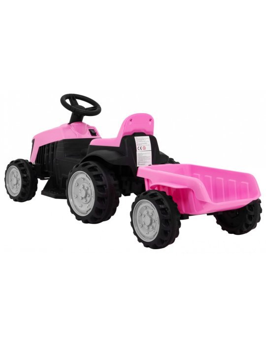 Tractor Eléctrico Infantil 6V con Remolque | Tractor para bebés 