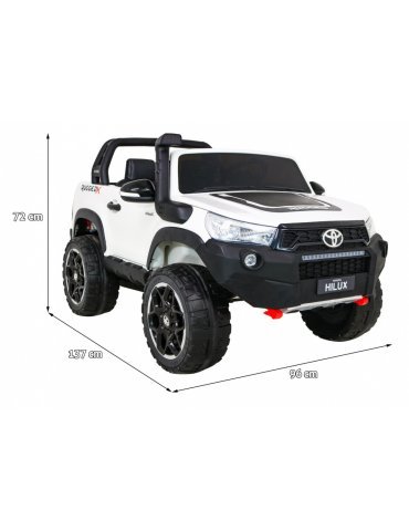 Toyota Hilux auto elettrica per bambini 4x4 12VIOSBiplaza 4 motori 1  2