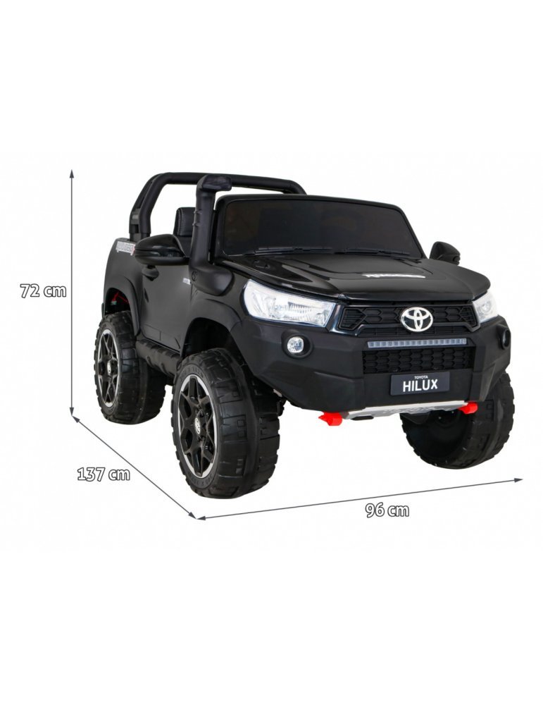 Toyota Hilux 4x4 | Coche Eléctrico Infantil Biplaza 12V con Control Remoto y Suspensión Delantera y Trasera 