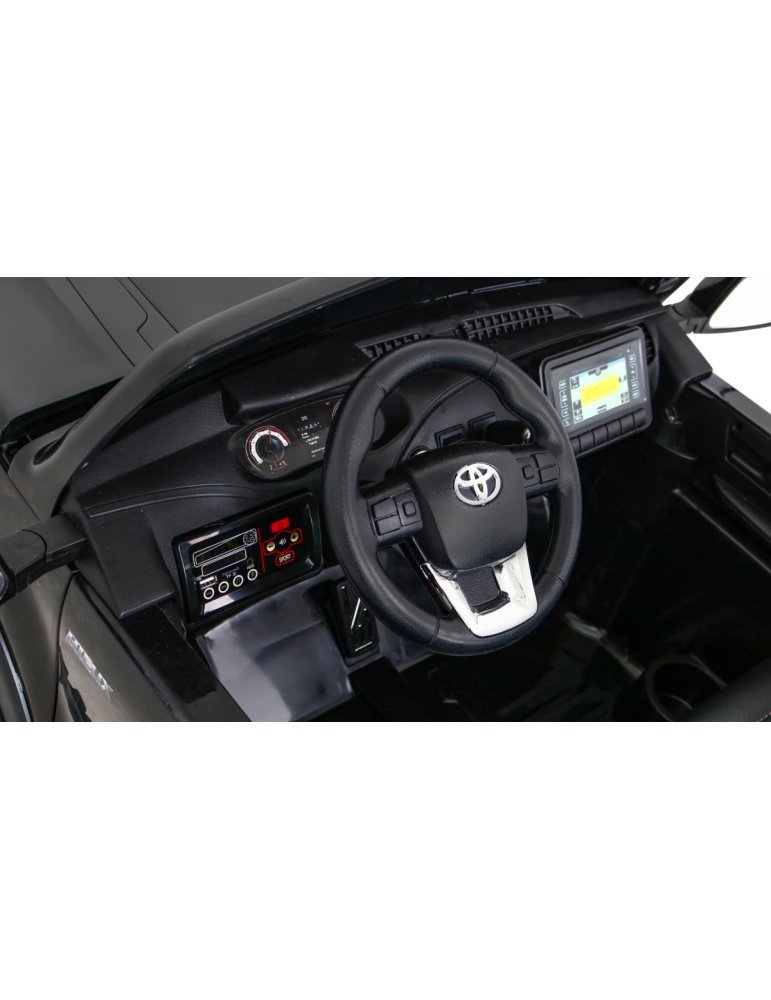 Toyota Hilux 4x4 | Coche Eléctrico Infantil Biplaza 12V con Control Remoto y Suspensión Delantera y Trasera 