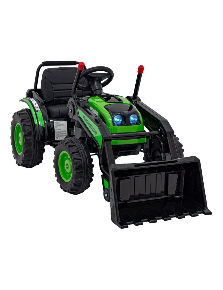 Excavadora Infantil | Vehículo Eléctrico 12V con Función Bulldozer y Sonidos 