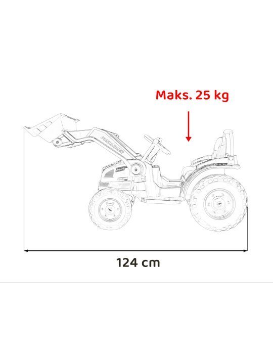Excavateur électrique pour enfants 12V 日本語 Véhicule électrique avec musique et radio FM 64 