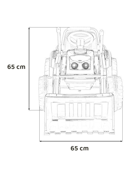 Escavatore elettrico 12V 日本語 Veicolo elettrico con musica e radio FM 67 