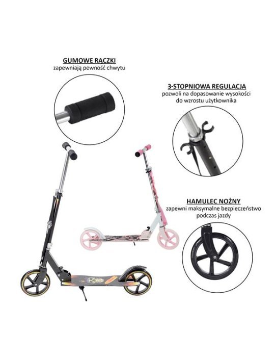 HA205D BLACK PU 205MM SCOOTER NILS EXTREME 2 