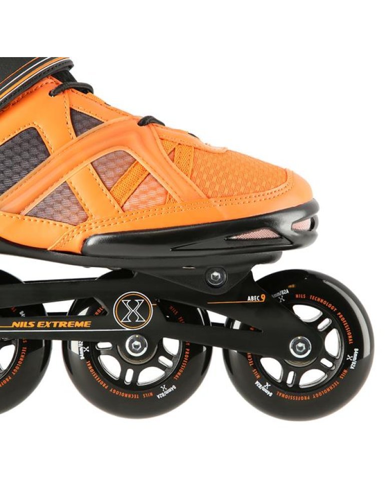 NA14112 BLACK-ORANGE SIZE 45 IN-LINE SKATES NILS EXTREME 6 