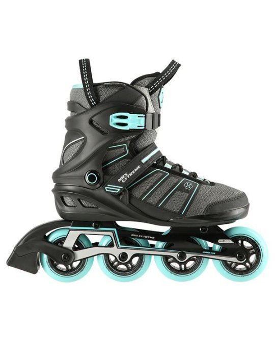 Patines In-Line NILS EXTREME NEGRO-VERDE MENTA |Cómodos Y Seguros 3 