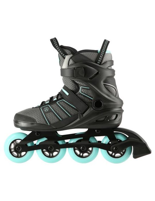 Patines In-Line NILS EXTREME NEGRO-VERDE MENTA |Cómodos Y Seguros 4 