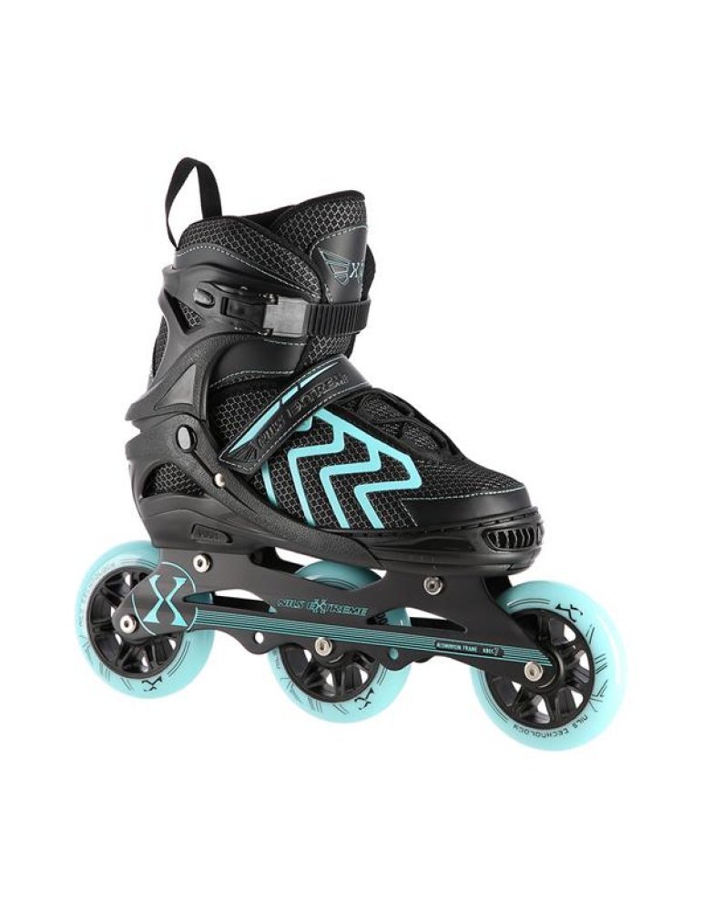 NA19318 BLACK-TURQUOISE SIZE L (39-42) IN-LINE SKATES NILS EXTREME 1 