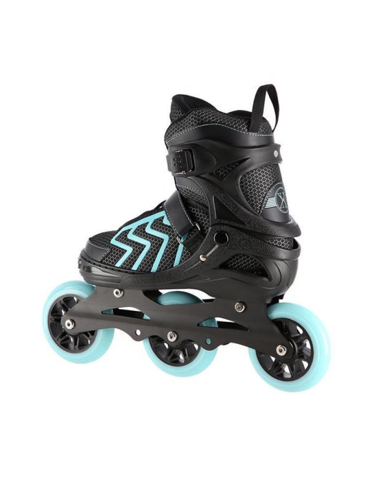 NA19318 BLACK-TURQUOISE SIZE L (39-42) IN-LINE SKATES NILS EXTREME 3  - Vista 2