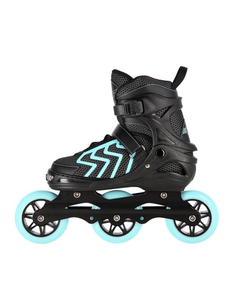 NA19318 BLACK-TURQUOISE SIZE L (39-42) IN-LINE SKATES NILS EXTREME 4 
