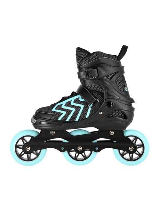Patines In-Line NILS EXTREME NEGRO-TURQUESA | Semi-blandos Y Seguros 4 