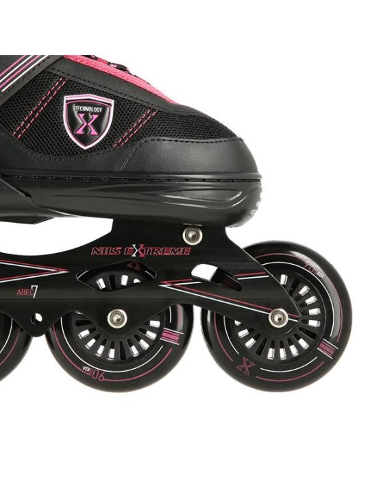 NA19088 BLACK-PINK SIZE S (31-34) IN-LINE SKATES NILS EXTREME 5 