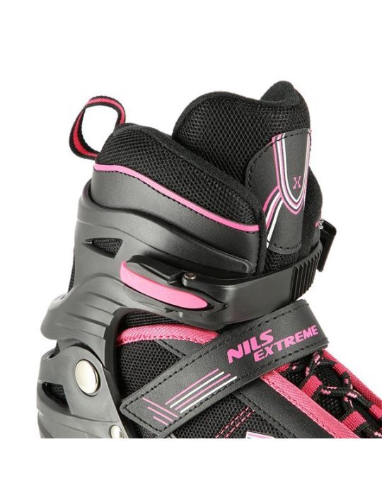 NA19088 BLACK-PINK SIZE S (31-34) IN-LINE SKATES NILS EXTREME 7 