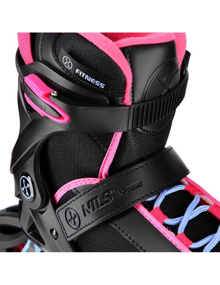 Patines en ligne ARMOUR NEGRO-ROSA Δ NILS EXTREME For All Ages 6 
