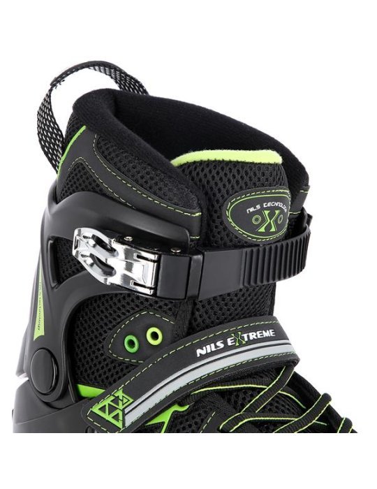 In-Line NILS EXTREME NEGRO-VERDESITY Aluminum Chassis, Great Comfort 8 