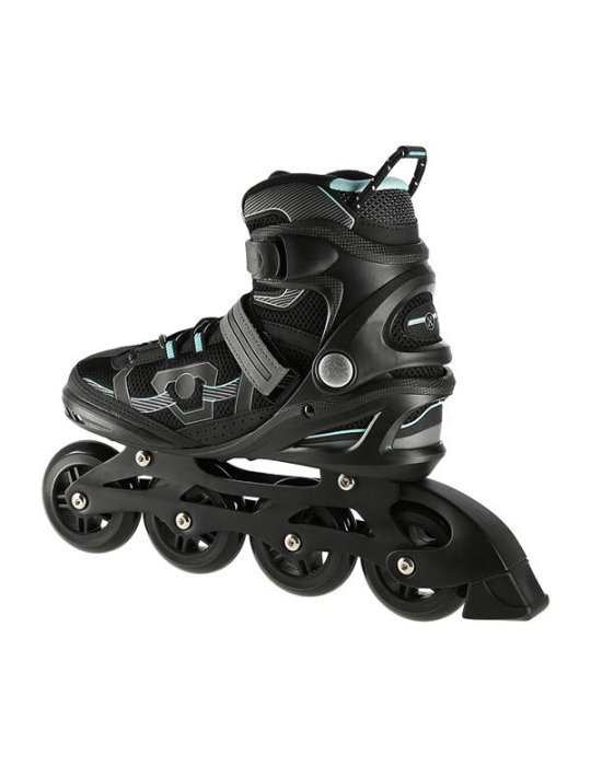 Patines NILS EXTREME COLOR NEGRO-VERDE MENTA Δ Comfort For Beginners 3 