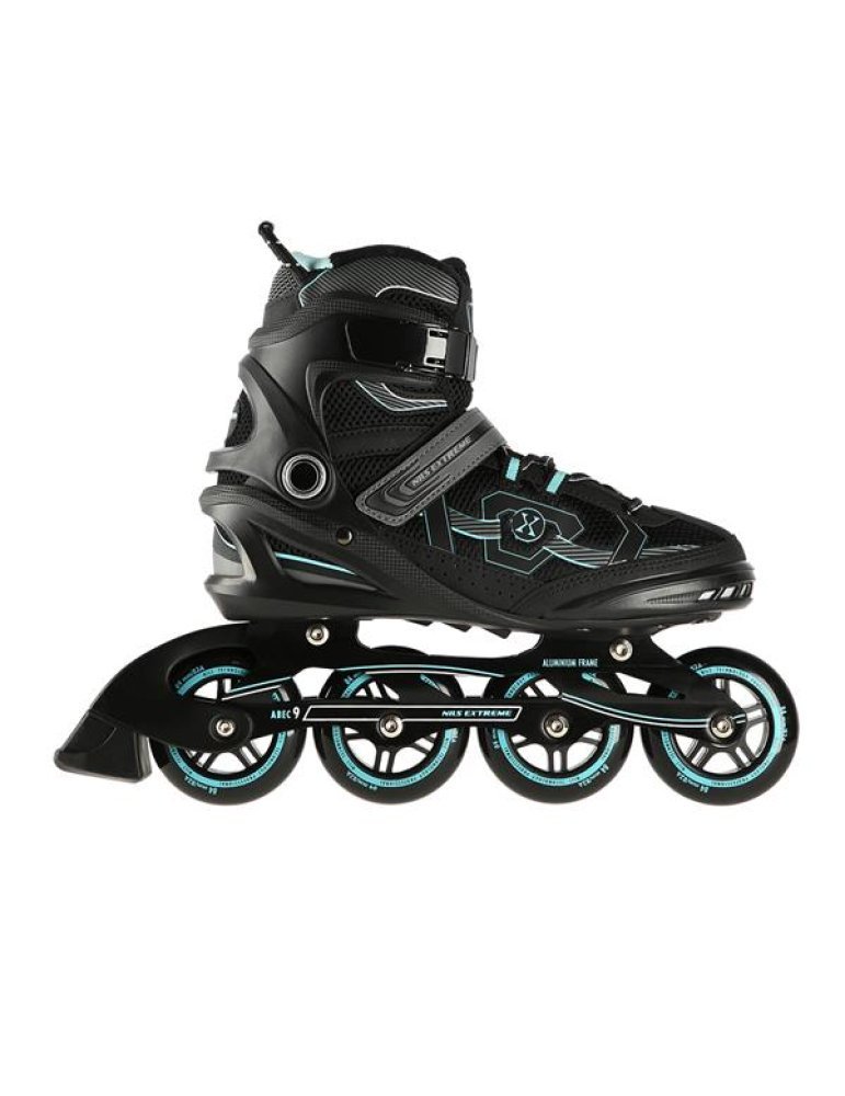 Patines NILS EXTREME COLOR NEGRO-VERDE MENTA Δ Comfort For Beginners 4 