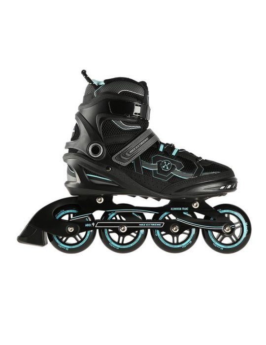 Patines NILS EXTREME COLOR NEGRO-VERDE MENTA Δ Comfort For Beginners 4 