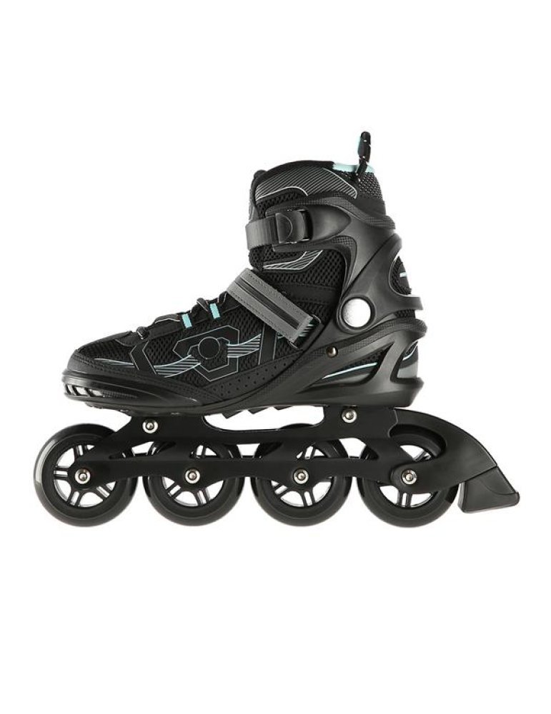 Patines In-Line NILS EXTREME COLOR NEGRO-VERDE MENTA Δ Comfort For Beginners 5 