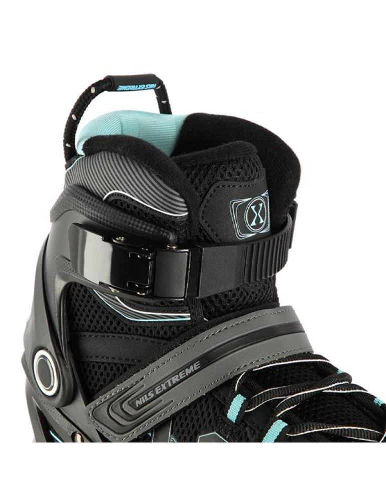 Patines NILS EXTREME COLOR NEGRO-VERDE MENTA Δ Comfort For Beginners 8 