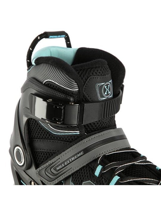 Patines NILS EXTREME COLOR NEGRO-VERDE MENTA Δ Comfort For Beginners 8 