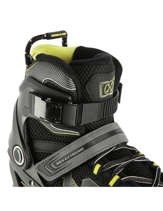 Patines NILS EXTREME COLOR NEGRO-AMARILLO Institut pour les débutants 8 