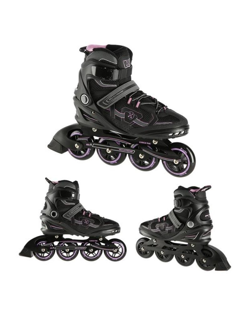 Patines In-Line NILS EXTREME COLOR NEGRO-MORADO 日本語 2 