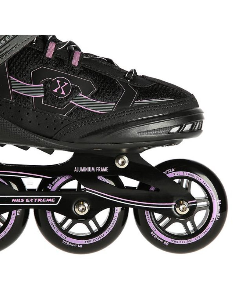 Patines In-Line NILs EXTREME COLOR NEGRO-MORADO 日本語 6 