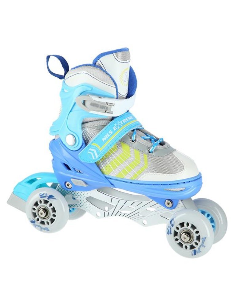 Patines Ajustables 4 en 1 NILS EXTREME BLUE 13 