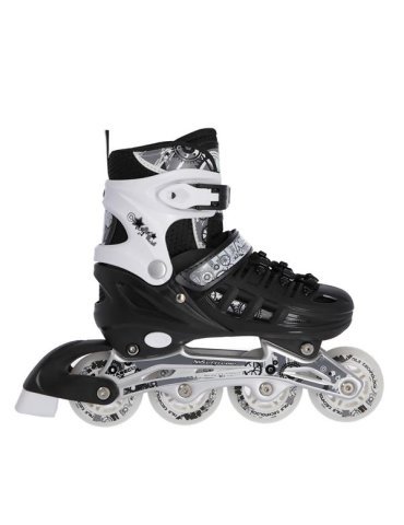 Patins réglables 4 en 1 NILS EXTREME PURE BLACK 1  2
