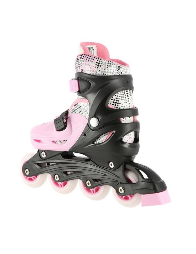 Patines 4 en 1 ajustables Rosa Nils Extreme - Hielo, Línea, Quad y 3 Ruedas en Uno 5 