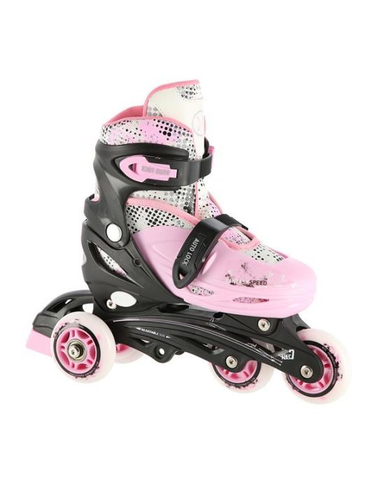 4 in 1 regolabile rosa Nils Extreme - ghiaccio, linea, quad e 3 ruote in uno 11 