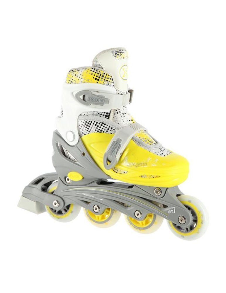Adjustable skates 4 in 1 - Quad Linea Ice Nils Extreme Yellow 1 