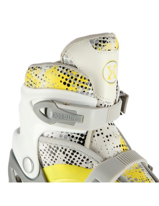 Patins réglables 4 en 1 - Quad Linea Ice Nils Extrême Jaune 9 