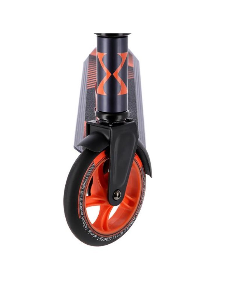 Lightweight folding skater NILS EXTREME GRAPHITE-ORANGE 8 